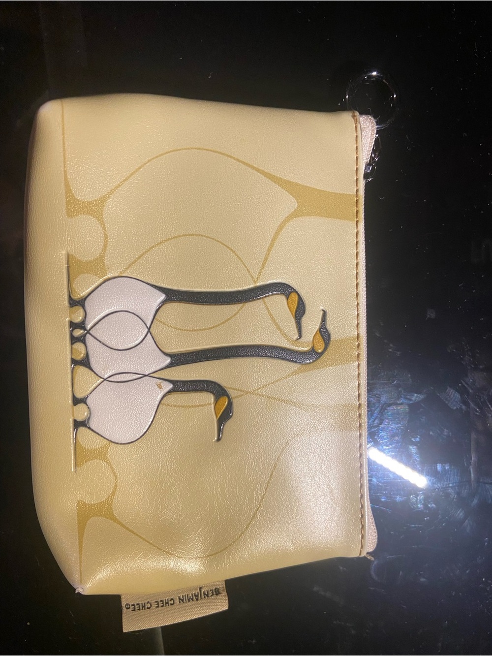 Yellow Swan Zip Pouch - Picture 2 of 2
